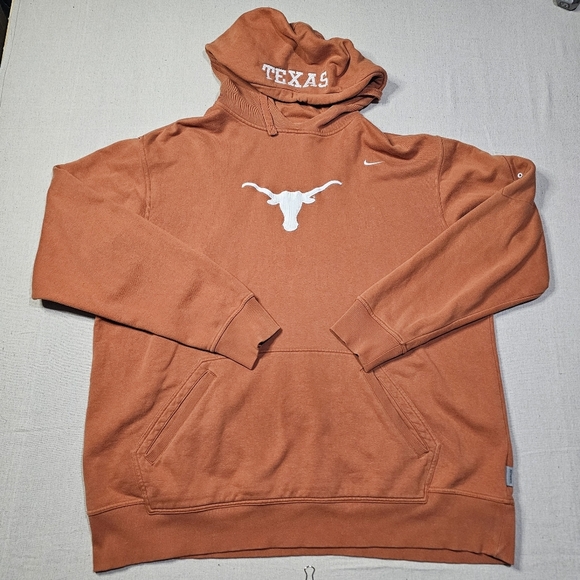 Nike Team Texas Longhorns Burnt Orange Hoodie Embroidered Mens Size XXL - Picture 1 of 10